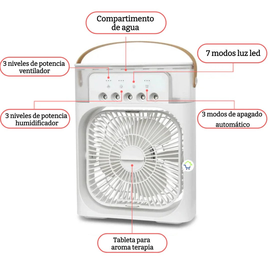 Mini Aire Acondicionado Humidificador