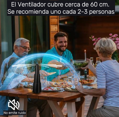 Ventilador Repelente Holográfico