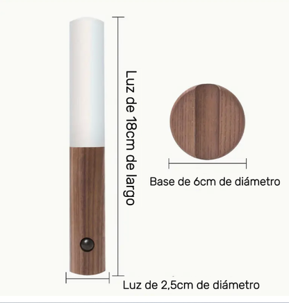 Luz LED de Pasillo Color Madera